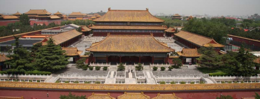 Der Taimiao-Tempel in der Verbotenen Stadt, Peking dient als einer der acht Ausstellungsorte