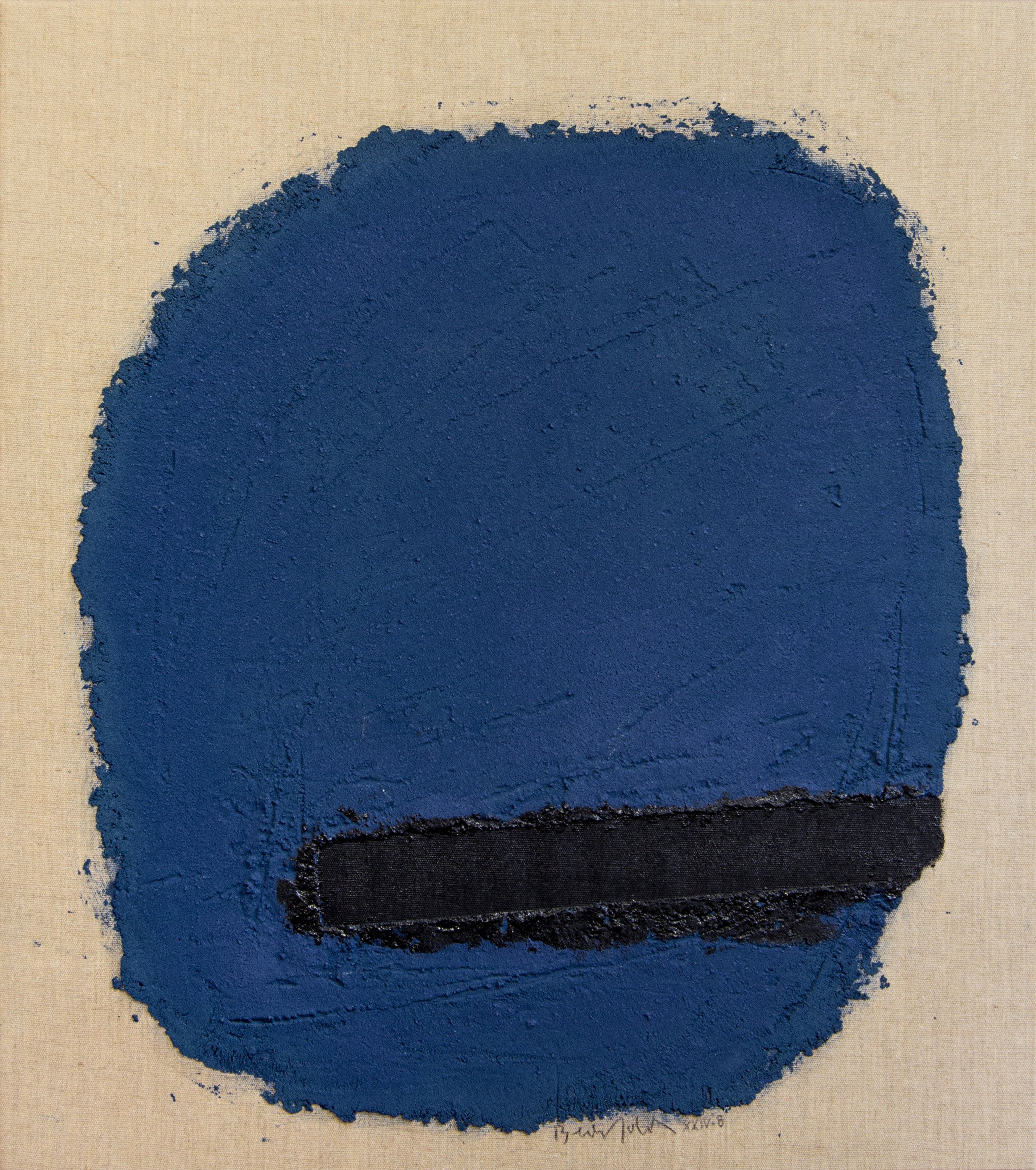 Erwin Bechtold, Incisión azul, 2004, courtesy Galerie Gisela Clement, Bonn, © Erwin Bechtold